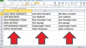 Cara Mengubah Huruf Kapital di Excel