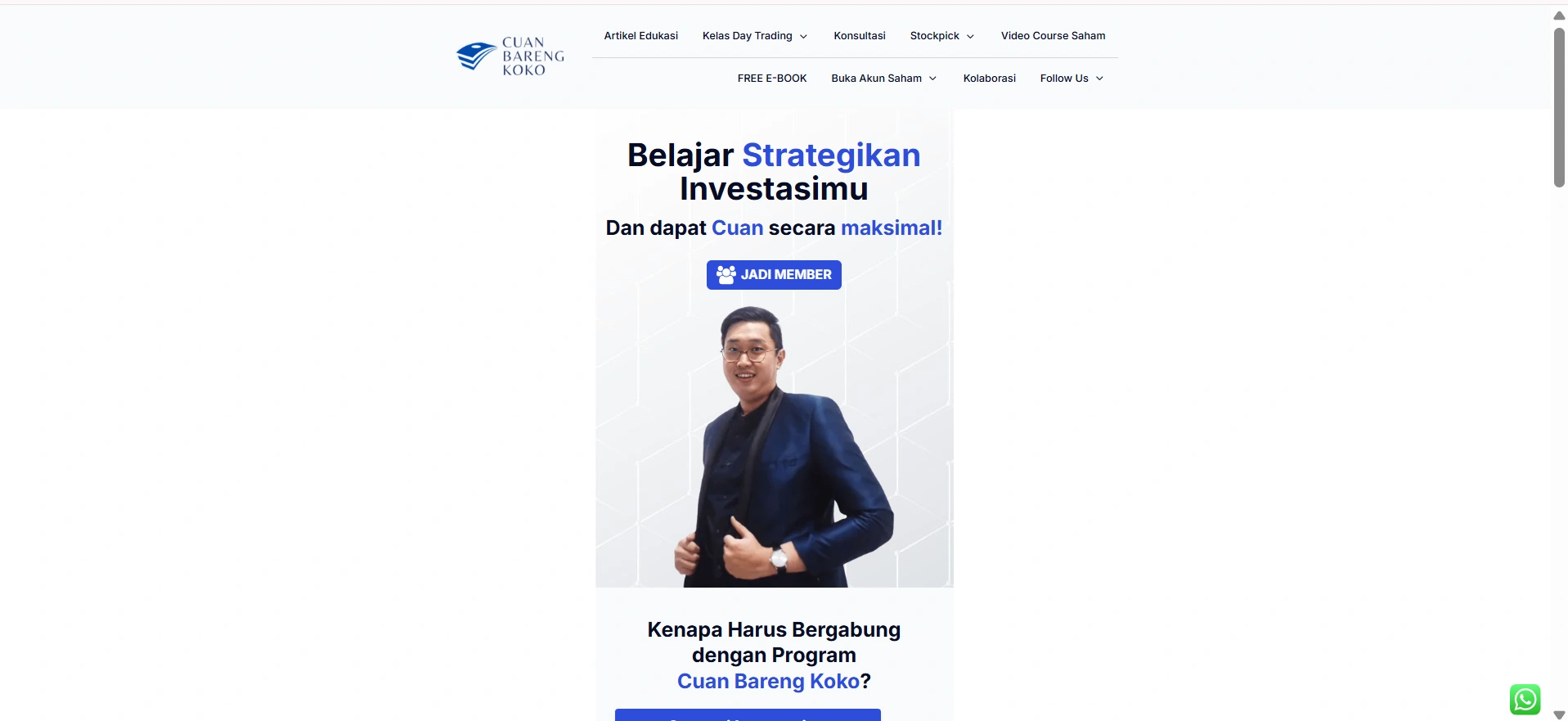 CuanBarengKoko, Dari Nol Hingga Mahir Investasi Saham